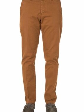 Ami Cotton Gabardine Chinos in Cognac